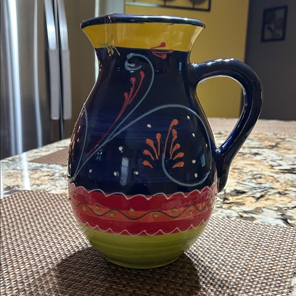 Spain Hand Painted Pitcher - Picture 1 of 7